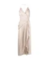 Alexandre Vauthier Draped Asymmetric Dress In Nude