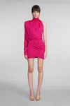 ALEXANDRE VAUTHIER DRESS IN FUXIA VISCOSE