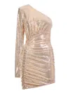 Alexandre Vauthier Gold Mini Dress In Grey