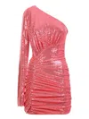 Alexandre Vauthier One-shoulder Sequin-embellished Minidress In Pink