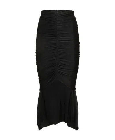 Alexandre Vauthier Falling Mid-length Skirt In Black