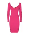 Alexandre Vauthier Fitted Mini Dress In Pink