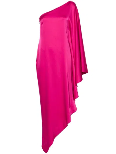 Alexandre Vauthier Fuchsia Pink Satin Finish Dress