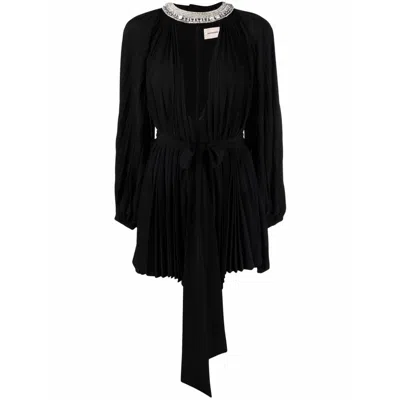 Alexandre Vauthier Glass Crystal Embellished Cocktail Dress In Black