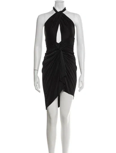 Pre-owned Alexandre Vauthier Halterneck Mini Dress In Green
