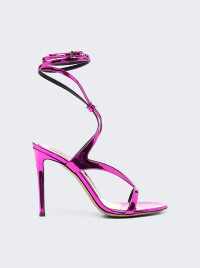 Alexandre Vauthier High Heel Strappy Sandal In Fuchsia