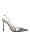 Alexandre Vauthier Rhinestone-embellished Slingback Pumps In Black