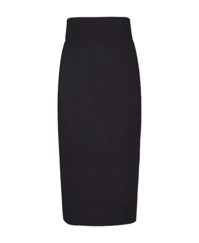 Alexandre Vauthier High Waist And Medium Length Skirt In Black