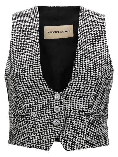 ALEXANDRE VAUTHIER ALEXANDRE VAUTHIER HOUNDSTOOTH WAISTCOAT