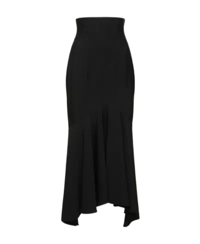 Alexandre Vauthier Irregular Hem Skirt In Black
