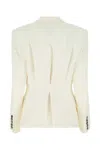 Alexandre Vauthier Ivory Stretch Viscose Blend Blazer In Offwhite