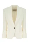Alexandre Vauthier Tailored Blazer Featuring Back Pleats In White