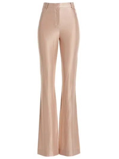 Alexandre Vauthier Shiny Stretch Pants In Pink