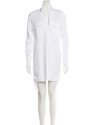 Pre-owned Alexandre Vauthier Knee-length Dress In White
