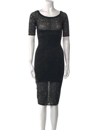 Pre-owned Alexandre Vauthier Lace Pattern Midi Length Dress In Multi
