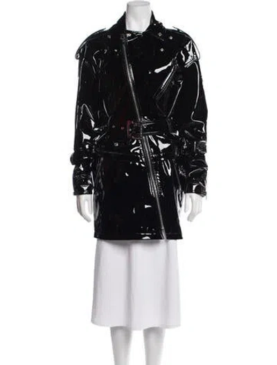 Pre-owned Alexandre Vauthier Lambskin Coat W/ Tags In Black