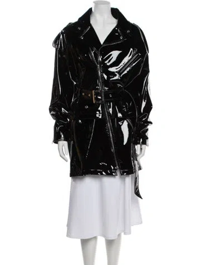 Pre-owned Alexandre Vauthier Lambskin Coat W/ Tags In Black