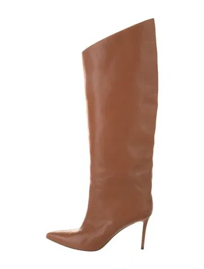 Pre-owned Alexandre Vauthier Leather Boots In Brown