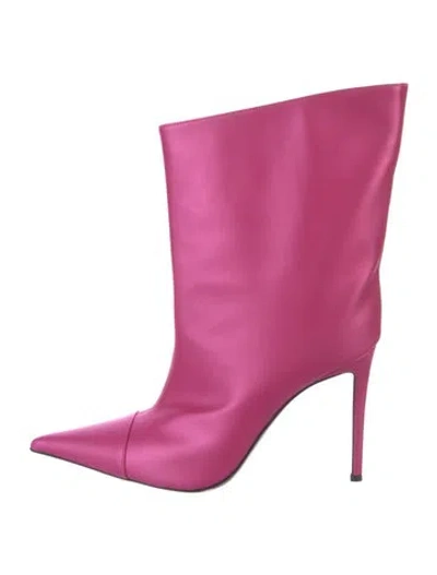 Pre-owned Alexandre Vauthier Leather Boots In Pink