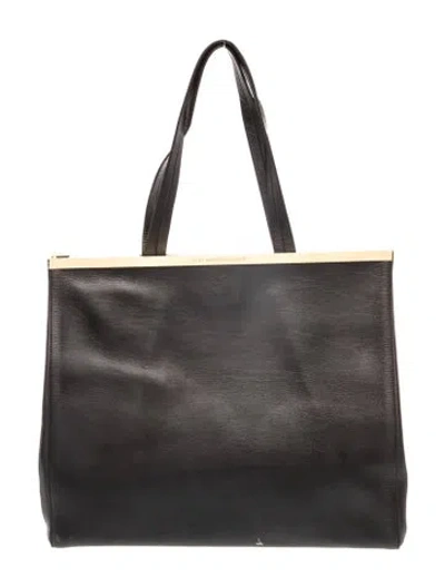 Pre-owned Alexandre Vauthier Leather Shoulder Bag In Black