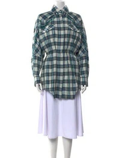 Pre-owned Alexandre Vauthier Linen Mini Dress W/ Tags In Blue