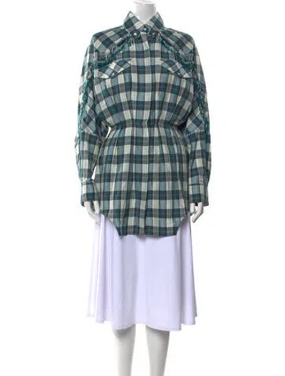 Pre-owned Alexandre Vauthier Linen Mini Dress W/ Tags In Blue