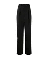 Alexandre Vauthier High Waist Wool Tailored Trousers In Black
