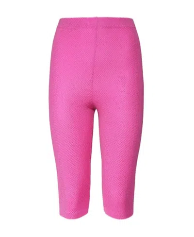 Alexandre Vauthier Logo Skinny Casual Pants In Pink