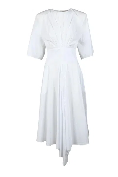 Alexandre Vauthier Long Cotton Dress - White