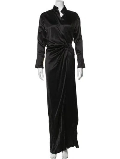 Pre-owned Alexandre Vauthier Long Dress In Black