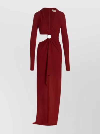 Alexandre Vauthier Cut-out Long Dress In Red