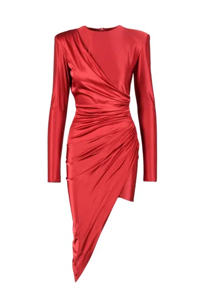 Alexandre Vauthier Long Dress With Zip - Red