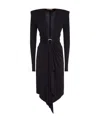 Alexandre Vauthier Long Sleeved Dress In Black