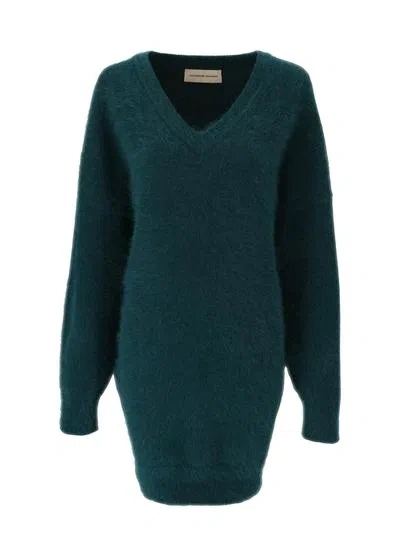Alexandre Vauthier Long-sleeved Knitted Dress In Black