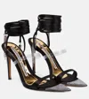 Alexandre Vauthier Metafisico 105 Crystal-embellished Sandals In Black