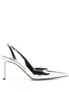 Alexandre Vauthier Metallic-effect 80mm Leather Pumps In Metallisch