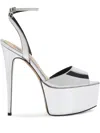 Alexandre Vauthier Metallic-finish Sandals In Metallic