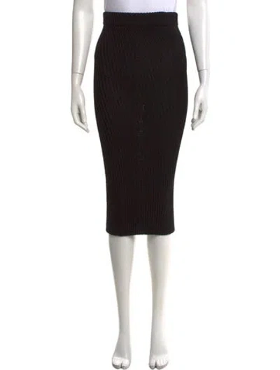 Pre-owned Alexandre Vauthier Midi Length Skirt In Black