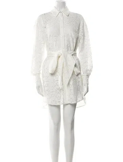 Pre-owned Alexandre Vauthier Mini Dress W/ Tags In White