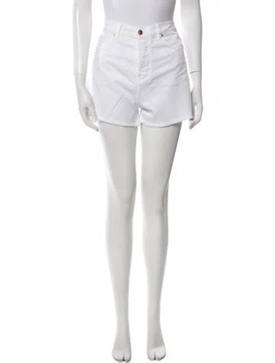 Pre-owned Alexandre Vauthier Mini Shorts In White