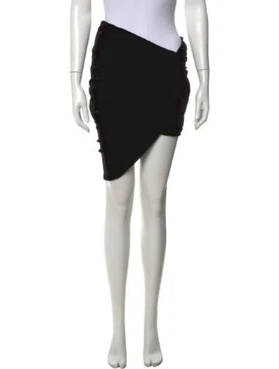 Pre-owned Alexandre Vauthier Mini Skirt In Black