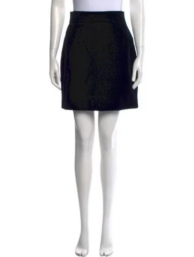 Pre-owned Alexandre Vauthier Mini Skirt In Black
