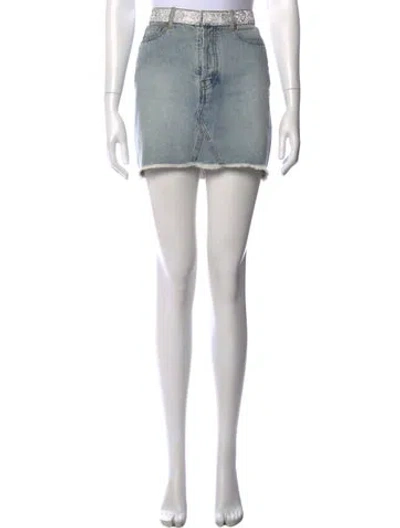 Pre-owned Alexandre Vauthier Mini Skirt In Black