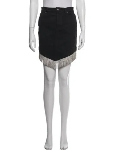 Pre-owned Alexandre Vauthier Mini Skirt In Black