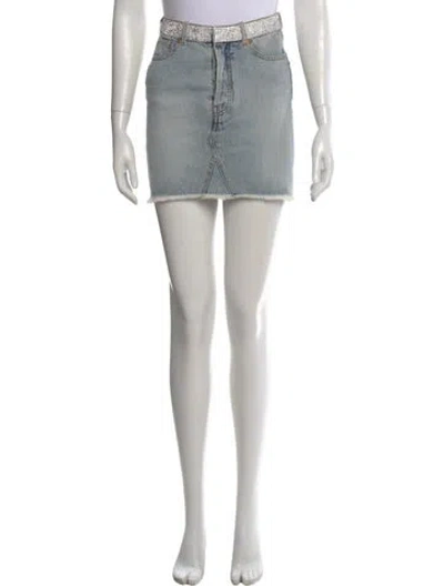 Pre-owned Alexandre Vauthier Mini Skirt W/ Tags In Black