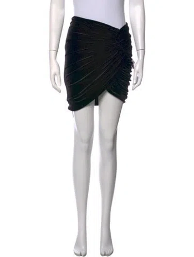 Pre-owned Alexandre Vauthier Mini Skirt W/ Tags In Black