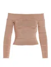 Alexandre Vauthier Bare-shoulder Blouse In Rosado