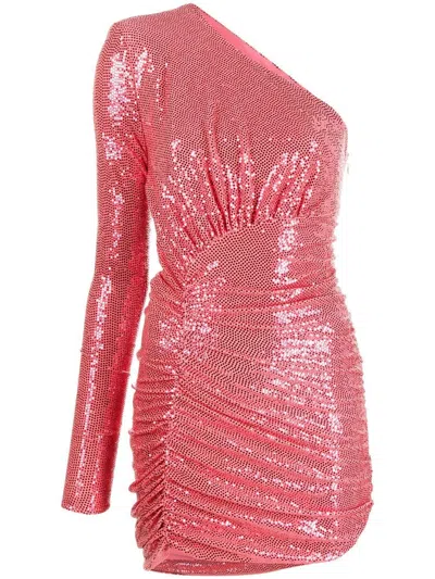 ALEXANDRE VAUTHIER ONE-SHOULDER SEQUIN-EMBELLISHED MINIDRESS