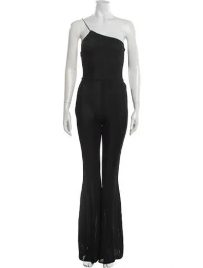 Pre-owned Alexandre Vauthier One-shoulder Jumpsuit In Black