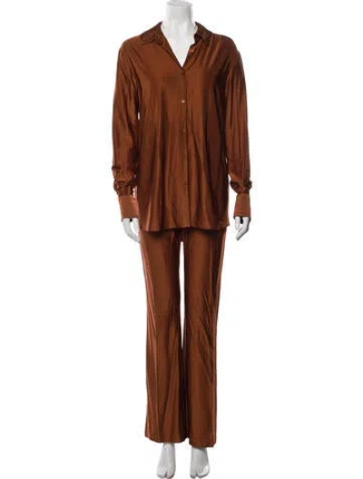 Pre-owned Alexandre Vauthier Pant Set In Orange